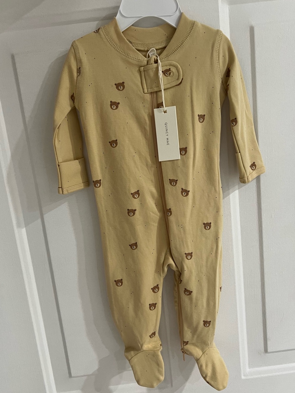 Quincy Mae Bear Print Onesie